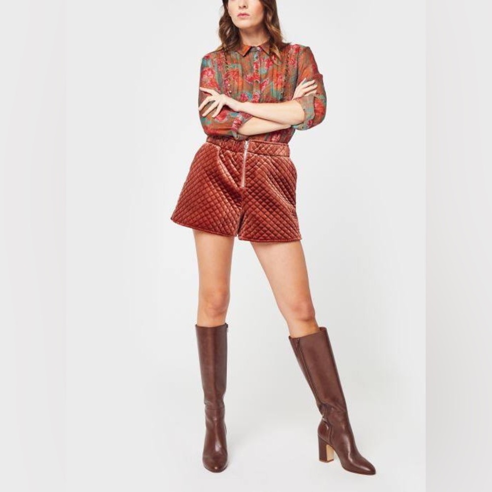 THE KORNER | High-Rise Plush Shorts